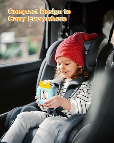 Airbition Talking Flash Cards for Toddlers Ages 1‑4,224 Words English Blue
