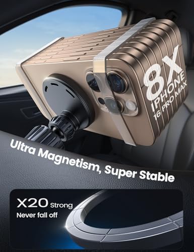 Lamicall 15W for MagSafe Car Mount Charger Vent Dashboard 360° for iPhone