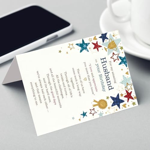 FANCYLUCKY Funny Birthday Card Gifts for Husband from Wife