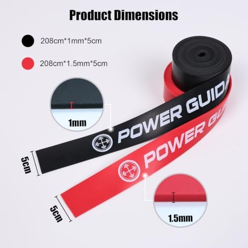 POWER GUIDANCE Muscle Floss Bands - Compression Bands - Mobility & Recovery Bands - for Improving Movement, Increasing Circulation & Reducing Soreness