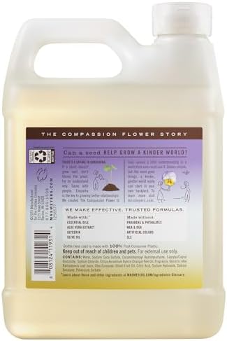MRS. MEYER'S CLEAN DAY Liquid Hand Soap Refill, Compassion Flower, 33 fl oz