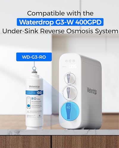 Waterdrop G3-N2RO Filter, Replacement for Waterdrop G3-W 400 GPD RO System