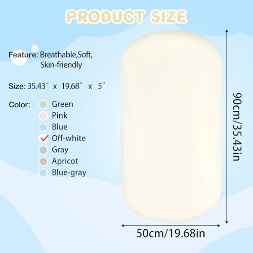 Baby Lounger for Newborn 0-24 Months Soft Cotton Infants Support Cushion