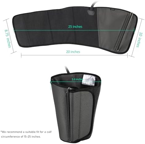 QUINEAR Air Compression Leg Massager for Circulation & Pain Relief, Calf Massagers with 2 Modes & 3 Intensities, Sequential Compression Device (SCD) for RLS, Edema, FSA-HSA - Ideal Gift