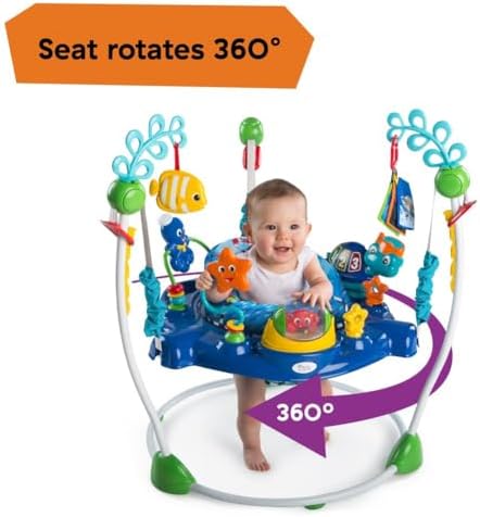 Baby Einstein Neptune's Ocean Discovery Activity Baby Jumper Activity Center, Ages 6 Months +, Max Weight 25 lbs., Unisex