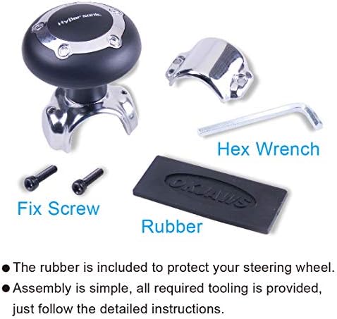 Hypersonic Car Power Handle Spinner Steering Wheel Knob in