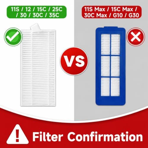 Replacement Parts Compatible for Eufy Robovac 11S, 30C, 15C, 25C, 15T, 12