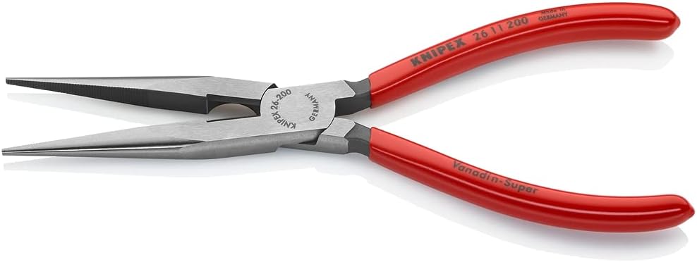 KNIPEX 26 11 200 Long Nose Pliers With Cutter 8-Inch