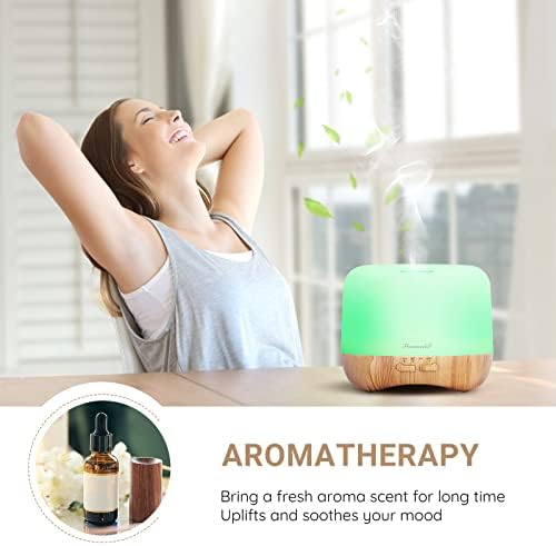 Homeweeks Essential Oil Diffuser for Room Aromatherapy Scent Diffuser