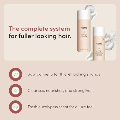 hims Thick Fix Shampoo & Conditioner, Saw Palmetto, Eucalyptus, 6.4 fl oz