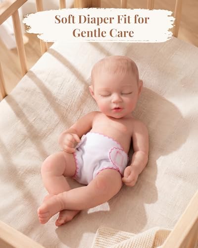 BABESIDE Baby Doll Diapers, 6 Reusable Diapers for 12-15 Inch Baby Dolls