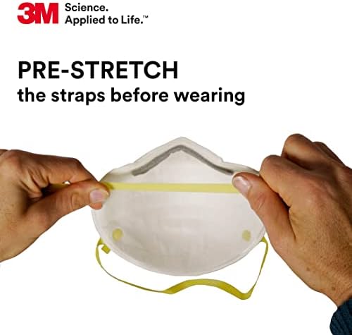3M Particulate Disposable Respirator 8210, N95, Pack of 20, NIOSH APPROVED