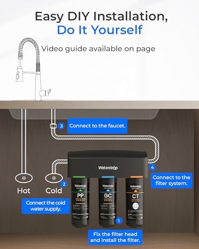 Waterdrop TSA 8 Layer Under Sink Water Filter System, NSF/ANSI 42 Certified