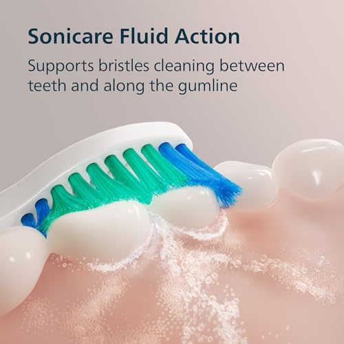 PHILIPS Sonicare 1100 Rechargeable Electric Toothbrush, 1 Brush Head, White