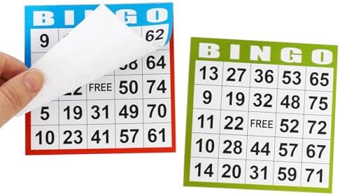 SEETOOOGAMES Bingo Paper Game Cards - 1 Card - 100 Books of 5 Sheets