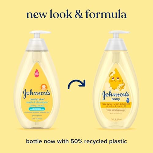 Johnson's Baby Head-to-Toe Wash & Shampoo, Tear Free, 27.1 fl. oz