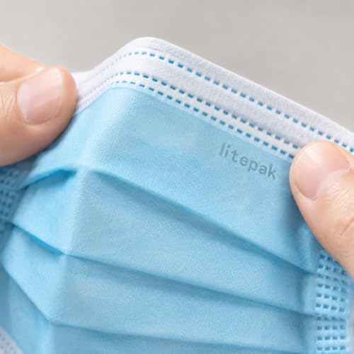 Litepak 500pcs Premium Disposable Face Mask SOFT 3ply Nose Wire