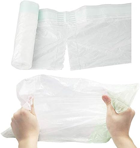 100 Pack Potty Chair Liners Disposable,Drawstring Training Toilet Seat Liner Bags Cleaning Bag for Kids Toddlers Outdoors Travel