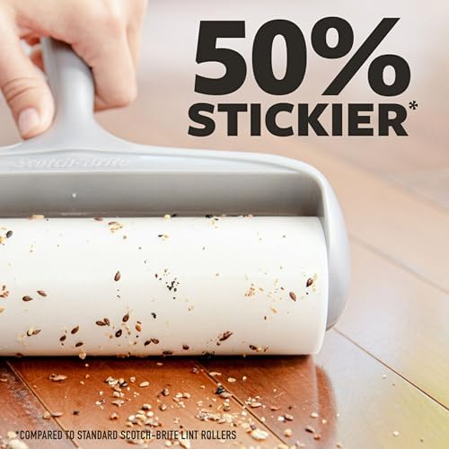 Scotch-Brite Extreme Clean Large Lint Roller,60 Sheets, 1 Pack