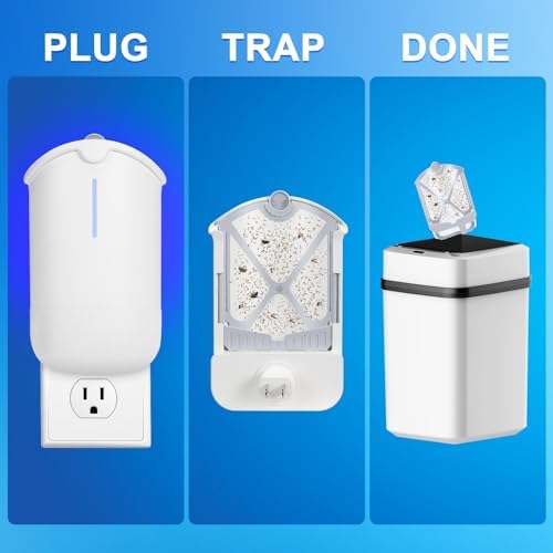 Flying Insect Trap & 5 Cartridges - Compatible with Refills