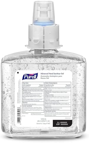 Purell ES6 Hand Sanitizer Gel Refill, Clean Scent, 2ct x 1200 mL - 6463-02