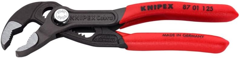 KNIPEX 87 01 125, 5 in. Cobra® Water Pump Pliers, Capacity 1-1/16 in