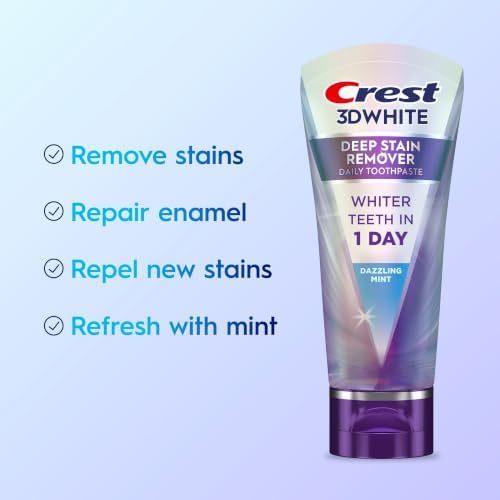 Crest 3DWhite Brilliance Deep Stain Remover Dazzling Mint Toothpaste - 2.1oz
