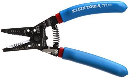 Klein Tools 11057 Wire Cutter/Stripper, Made in USA, Heavy Duty Cutter for 20-30 AWG Solid and 22-32 AWG Stranded Wire