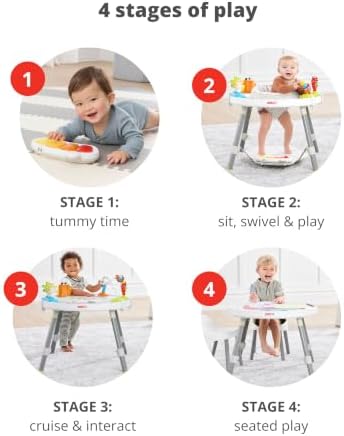 Skip Hop Baby Activity Center: Interactive Play Center with 3-Stage Grow-with-Me Functionality, 4mo+, Explore & More