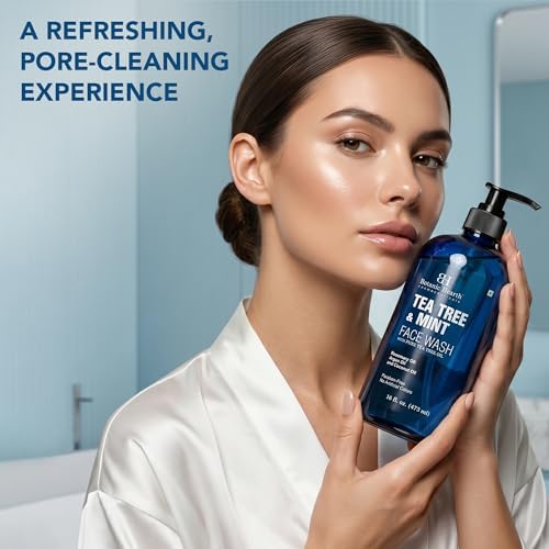 Botanic Hearth Tea Tree Face Wash With Mint - 16 Fl oz
