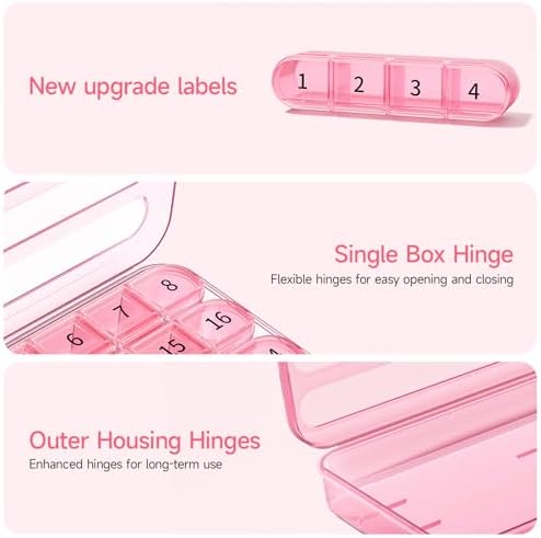 Zoksi Monthly Pill Organizer 1 Time a Day, 30 Day Pill Box Organizer