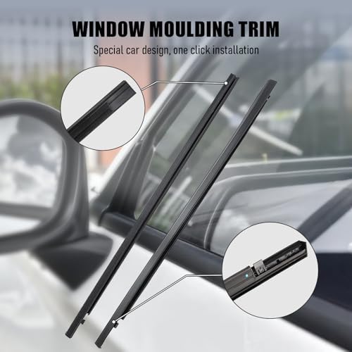 ItranMc Window Weatherstrip Trim for 2016-2021 Honda Civic 4-Door Sedan