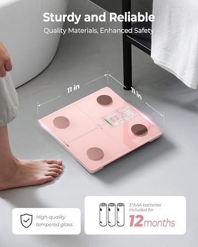 Ovutek Smart Scale for Body Weight, BMI, Body Fat, 400 lbs, FSA Eligible