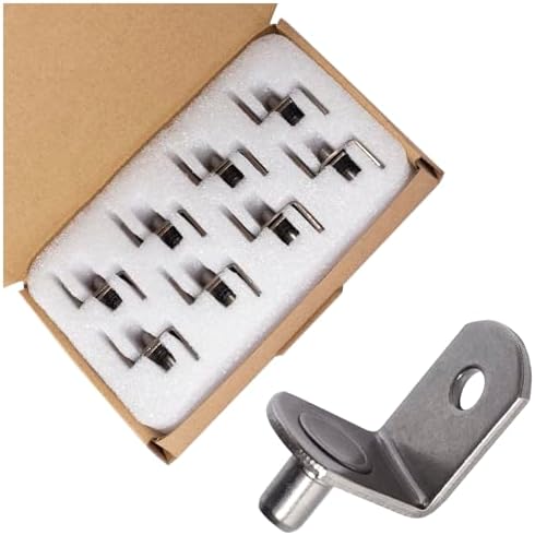 SDTWZW 5mm Shelf Pegs L-Shaped Cabinet Support Pins Bracket Style Clips