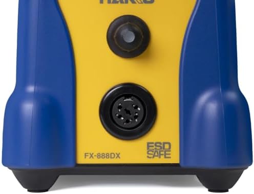 Hakko FX888DX-010BY - Digital Soldering Station with Rotary Encoder (Blue/Yellow Housing)