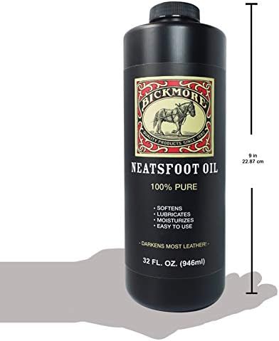 Bickmore 100% Pure Neatsfoot Oil - Leather Conditioner and Wood Finish
