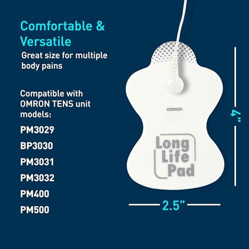 Omron Long Life Pads for TENS Unit Muscle Stimulator - Standard