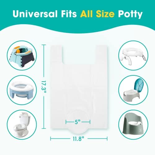[90 Counts] Disposable Potty Liners Compatible with OXO Tot 2-in-1 Go Potty