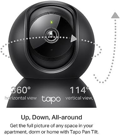 Tapo 2K Pan Tilt Security Camera for Baby Monitor, Dog Camera, C211