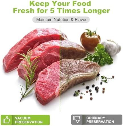 Bonsenkitchen 11"x150' Vacuum Sealer Bags with Cutter for Food Storage