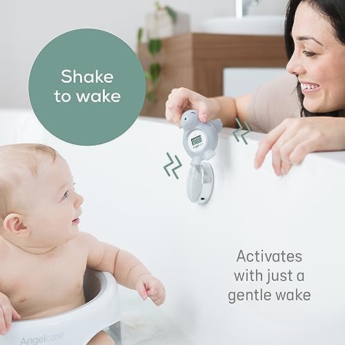 Angelcare Baby Bath & Room Thermometer - Happy Seal, Grey, BT-01-SEAL-US