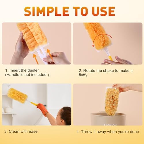 25Pcs Heavy Duty Duster Refills for Swiffer Duster