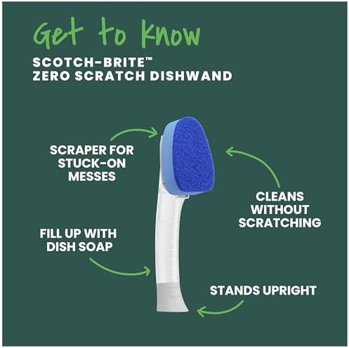 Scotch-Brite Zero Scratch Dishwand, 1 Wand