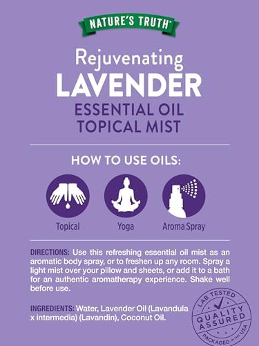 Nature's Truth Lavender Essential Oil Spray | 2.4 fl oz