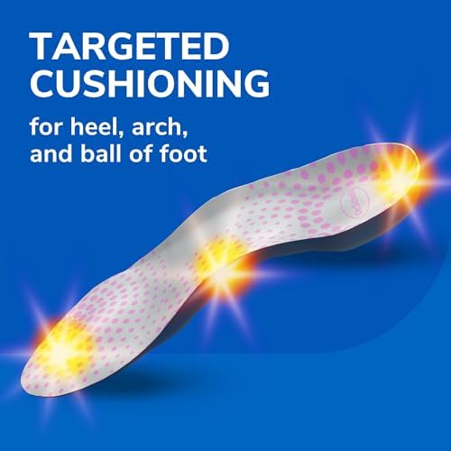 Dr. Scholl's Tri-Comfort Insoles, Shoe Inserts for Women, Size 6-11, 1 Pair, 3/4 Length