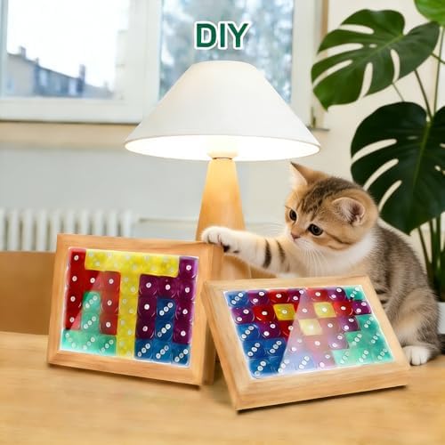 50 Pieces Dice Set, 14mm 6 Sided Colored Dice with Plastic Storage Box