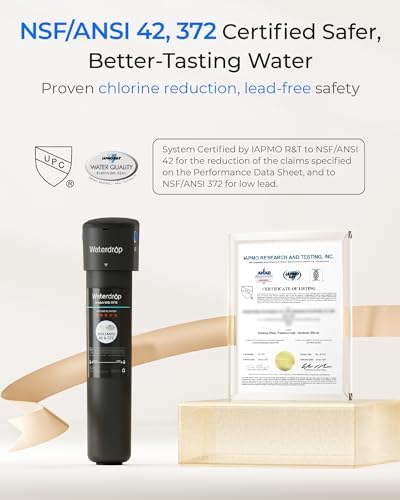 Waterdrop 15UA Under Sink Water Filter System, 19000 Gallons, 2 Years
