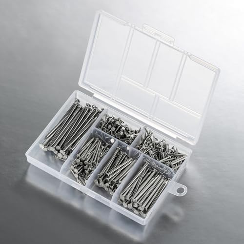Wensilon Stainless Steel 304 Nails Kit,nail for hanging pictures 430pcs