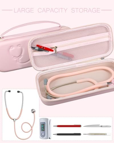 Stethoscope Case for 3M Littmann Classic III & Lightweight II S.E, Pink