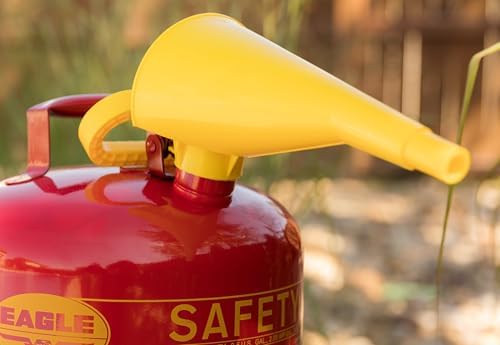 Eagle Plastic Funnel for Type I Metal Safety Cans, 5"x 7"x 12"